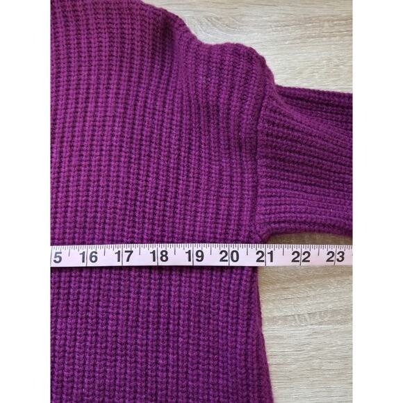 EILEEN FISHER Women's Recycled Cashmere Wool Sweater XS Jam Oversized Heavy - Picture 12 of 14